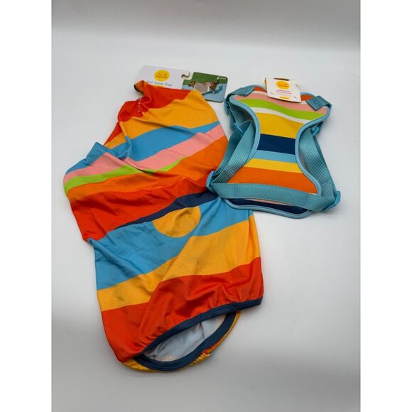 Sun Squad Size L Pet Tank Top and harness - Picture 1 of 8